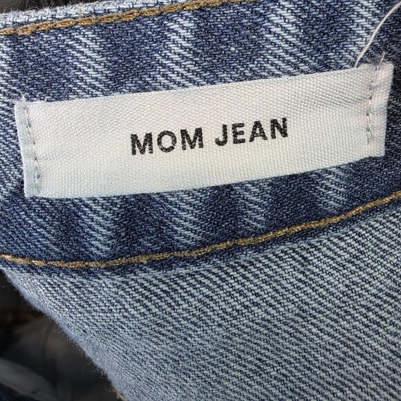 Cotton On Jeans Womens 4 Light Wash Mom High Rise Distressed Denim Tapered Leg - Picture 10 of 11